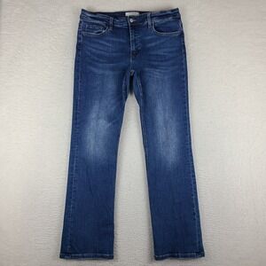 Lovervet By Vervet Jeans Womens 32x32 Blue Slim Boot Cut Medium Wash Denim *